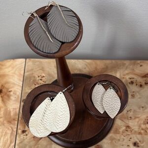 3 sets of Leather Earrings